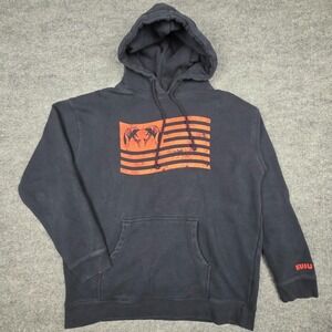 Kuiu Hoodie Mens Large Navy Blue American Flag Graphic Hunting 2A Gun Lovers